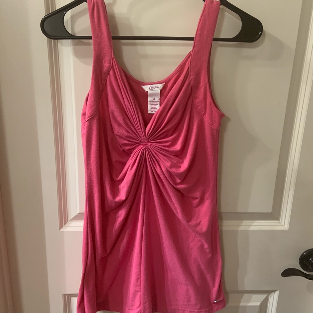 Pink Ruched Tank